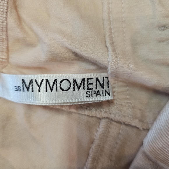 MYMOMENT Spain Blush Pink Corduroy Pants with Metallic Trim EU 38 / US 6 - Picture 5 of 12
